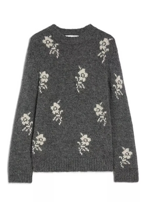 Jil Sander floral sweater - Grey