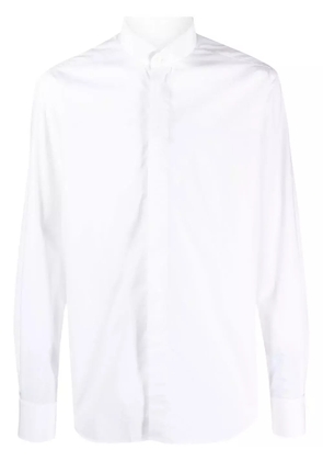 Corneliani bib-collar cotton shirt - White