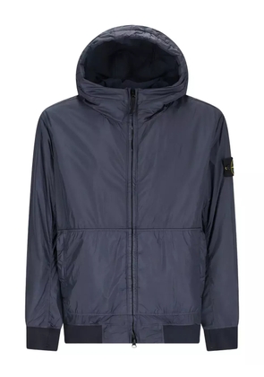 Stone Island hooded bomber jacket - Blue