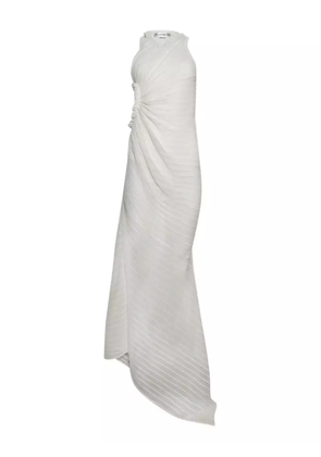 Victoria Beckham gathered sleeveless dress - White