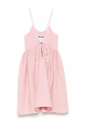 Moschino linen midi dress - Pink
