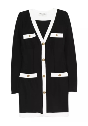 CHIARA BONI La Petite Robe buttoned-up V-neck dress - Black