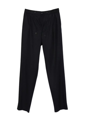 Giorgio Armani pleated drawstring trousers - Blue