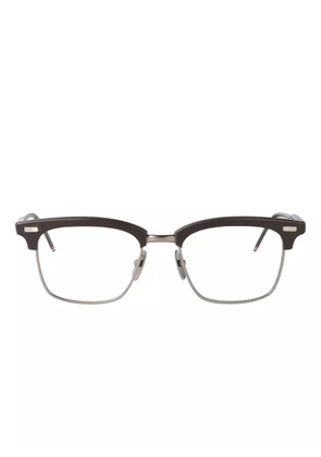 Thom Browne Eyewear titanium rectangle glasses