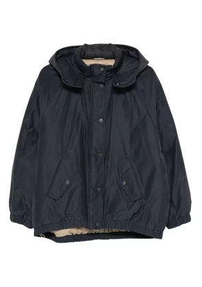 Brunello Cucinelli hooded jacket - Blue