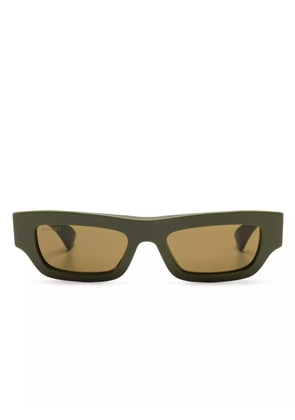 Gucci Eyewear rectangle-frame sunglasses - Green