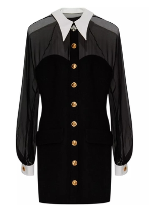 Versace panelled bustier mini dress - Black