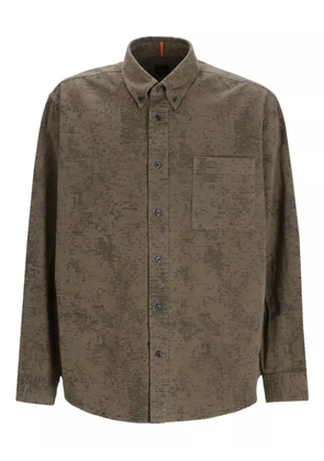 BOSS printed button-up shirt - Green