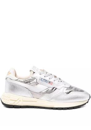 Autry Reelwind metallic leather sneakers - Silver