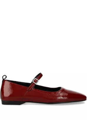 VAGABOND Delia patent leather ballet flats - Red