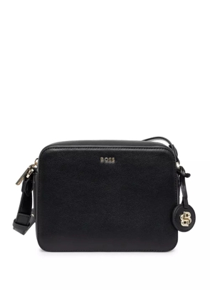 BOSS logo-lettering cross body bag - Black