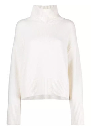 Lisa Yang roll-neck ribbed cashmere jumper - Neutrals