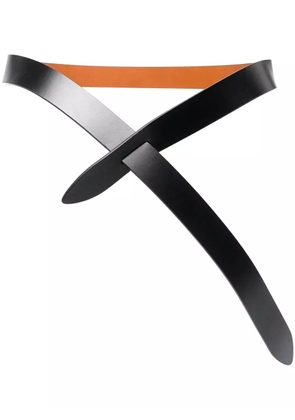 ISABEL MARANT leather knot belt - Black