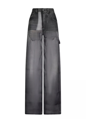 Destin Winona denim-effect trousers - Black