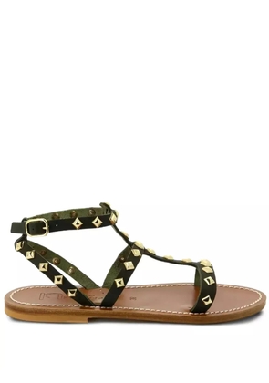 K. Jacques Arelatepyr studded flat sandals - Green