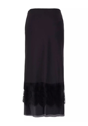 We11done lace-trimmed maxi skirt - Black