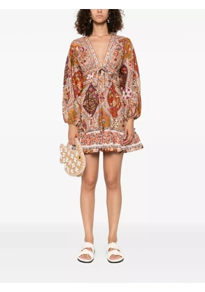 FARM Rio Romantic Nature mini dress - Orange