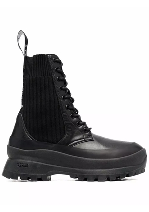 Stella McCartney Trace lace-up combat boots - Black