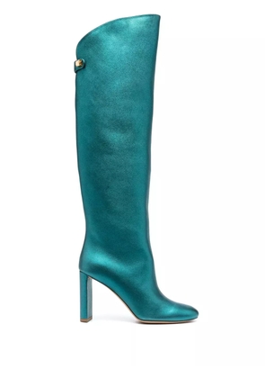 Maison Skorpios Adriana 90mm knee-high boots - Blue