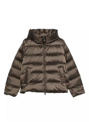 Seventy hooded quilted jacket - Brown