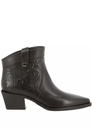Maison Skorpios 60mm Alexandra Cordoba leather cowboy boots - Brown