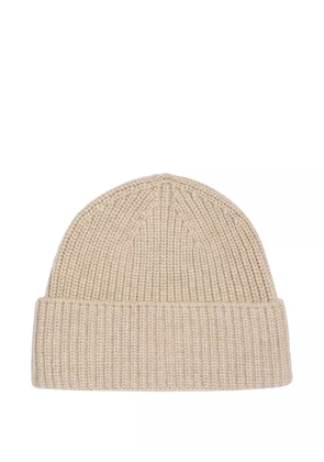 BOMPARD ribbed cashmere hat - Neutrals