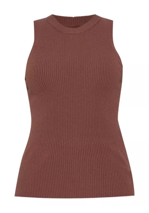 Rick Owens ribbed-knit sleeveless tank top - Red