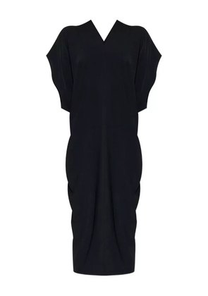 MM6 Maison Margiela draped short-sleeve dress - Black
