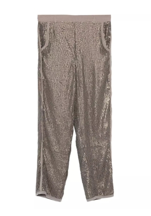 Mes Demoiselles sequin-embellished trousers - Green