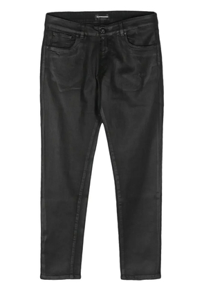 Salvatore Santoro logo-patch jeans - Black