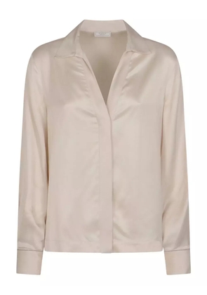 Peserico studded-trim shirt - Neutrals