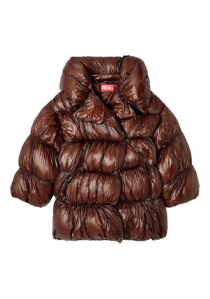 Diesel W-Inona padded coat - Brown