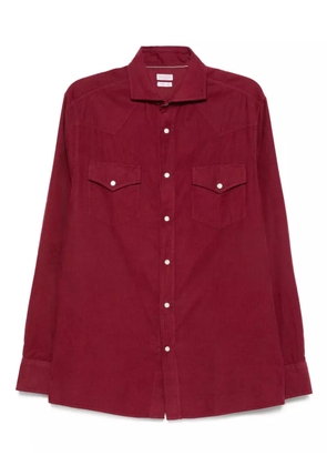 Brunello Cucinelli cotton shirt - Red