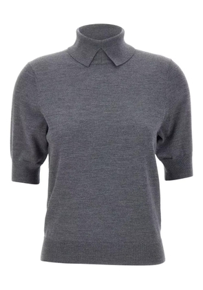 HERSKIND Perry short-sleeve sweater - Grey