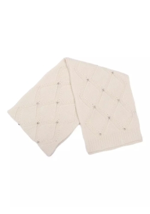 Kangra diamond-pattern embellished scarf - Pink