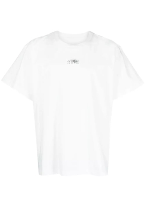 MM6 Maison Margiela logo-patch cotton T-shirt - White