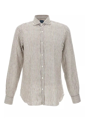 Barba striped shirt - White