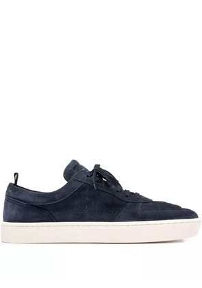 Officine Creative Krab suede-leather sneakers - Blue