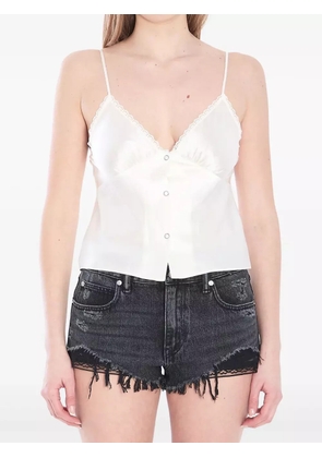 Alexander Wang lace-trim tank top - White
