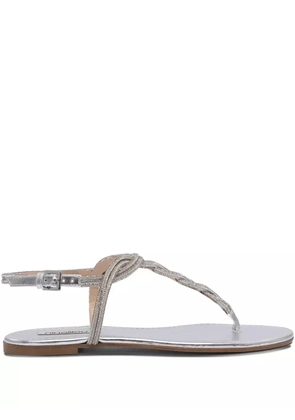 Ninalilou braided leather sandals - Silver