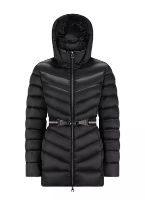 CAPE HORN hooded belted puffer jacket - Black