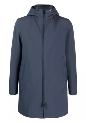 Herno drawstring-hood zipped parka - Blue