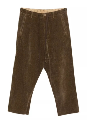 Uma Wang drawstring corduroy trousers - Brown