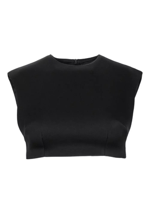 David Koma sleeveless crop top - Black