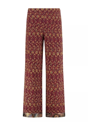 ETRO floral-print trousers - Red