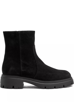 Stuart Weitzman zip-detail platform boots - Black