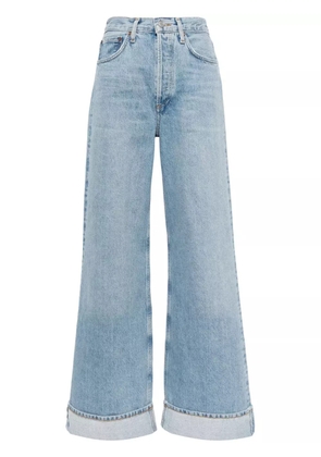 AGOLDE Dame high-rise wide-leg jeans - Blue