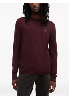 AllSaints logo-embroidered crew-neck sweater
