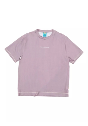 UNNA text-print T-shirt - Purple