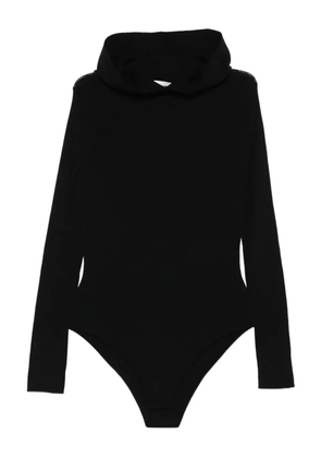 P.A.R.O.S.H. hooded ribbed bodysuit - Black